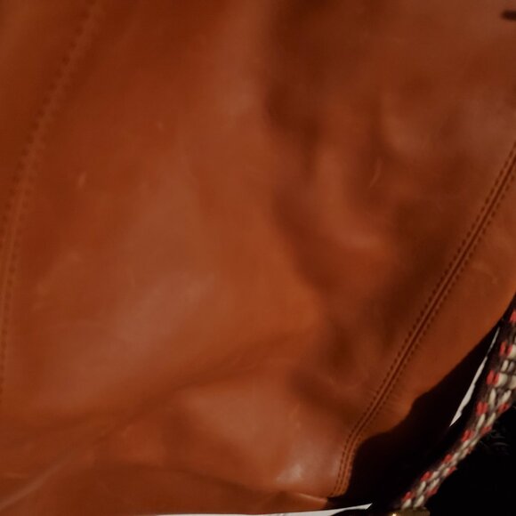 The Sak Leather Tote with Boho Fabric strap - Picture 8 of 12